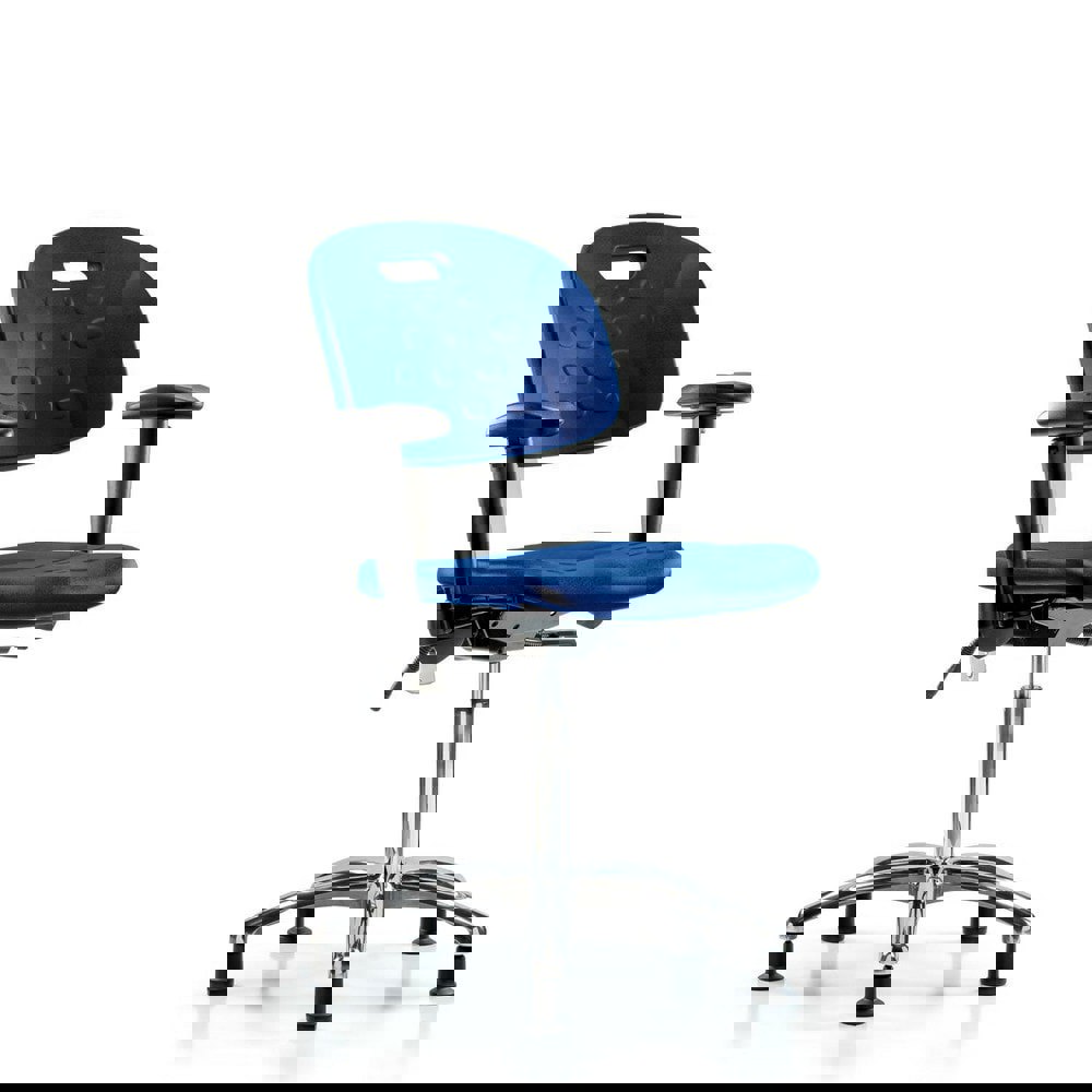 Task Chair: Polyurethane, Blue